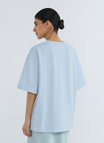 Футболка оверсайз с вышивкой