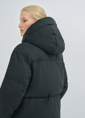 Утеплённая куртка с капюшоном