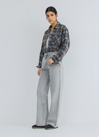 Рубашка в клетку из хлопка