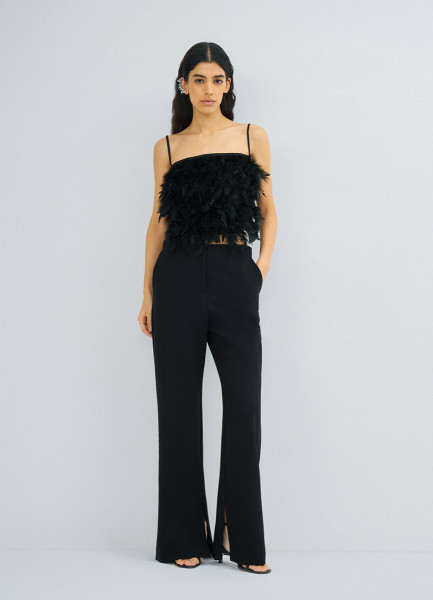 Расклёшенные брюки Черный 2999₽