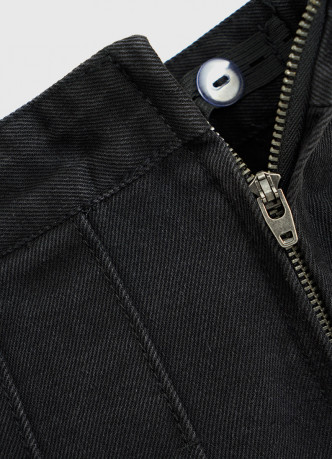 Джинсовая юбка в складку для девочек