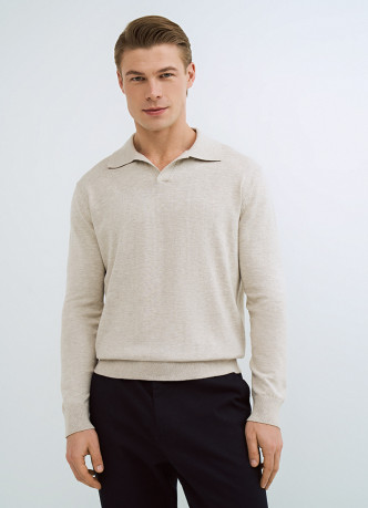 Поло с длинным рукавом