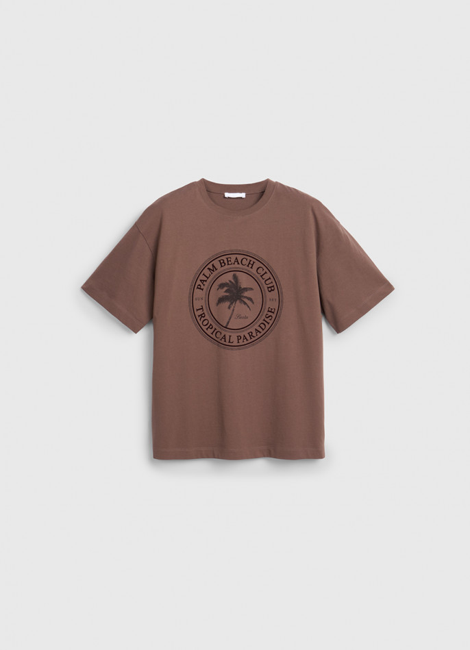 Футболка с цветочным принтом