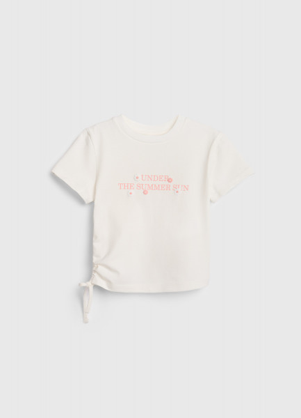 

Футболка с кулиской для девочек, Белый