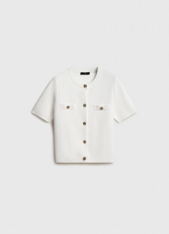 Кардиган с коротким рукавом