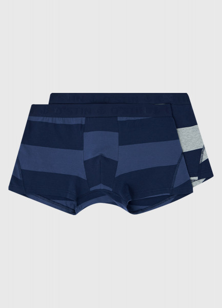 

Трусы-транки с низкой посадкой в полоску, 2 шт., Синий