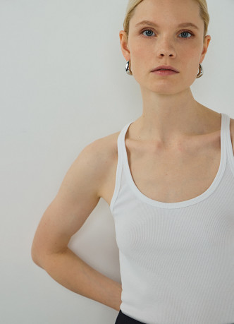 Майка в рубчик