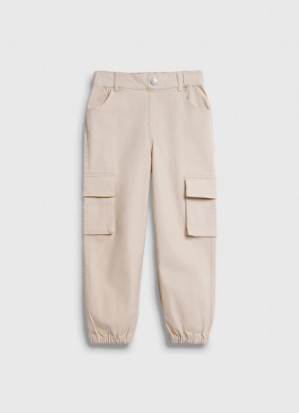 Брюки с карго-карманами для девочек