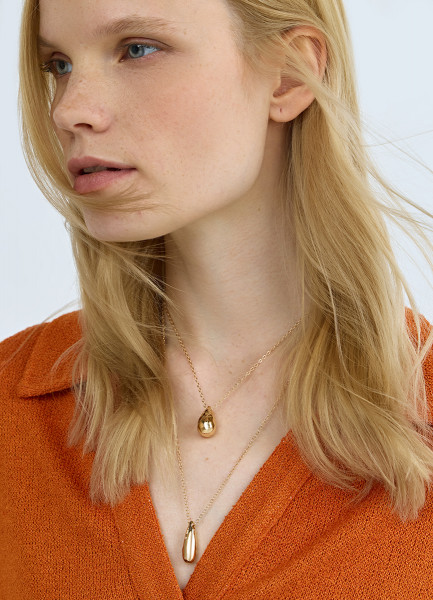 

Многоярусное ожерелье с кулонами, Золотой