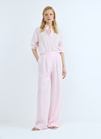 Полупрозрачная блузка с длинным рукавом