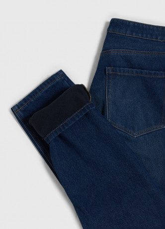 Утеплённые джинсы Slim
