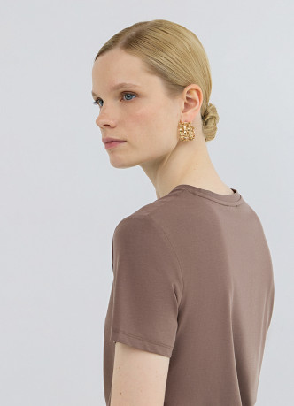 Футболка с драпировкой