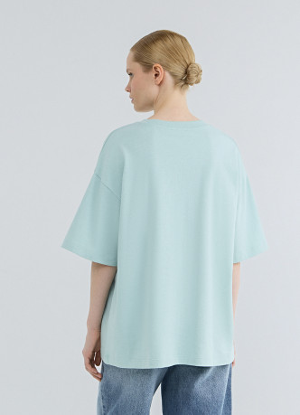 Футболка оверсайз с принтом