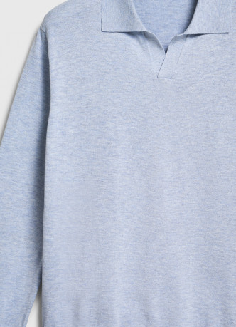 Поло с длинным рукавом