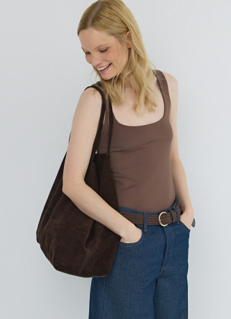 Топ с широкими бретелями