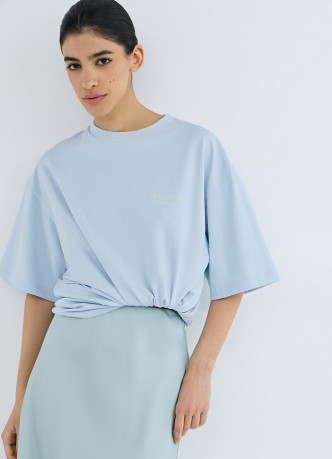 Футболка оверсайз с вышивкой