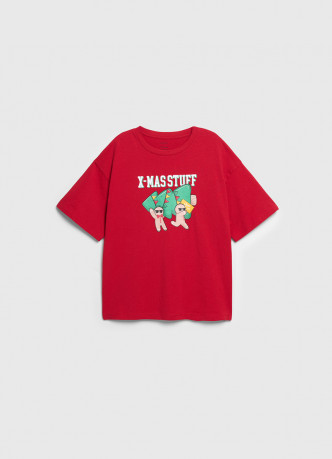 Футболка пижамная с принтом для мальчиков