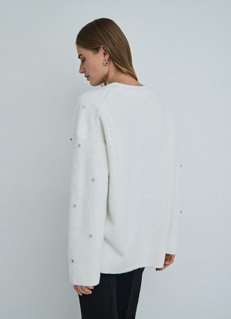 Джемпер со стразами