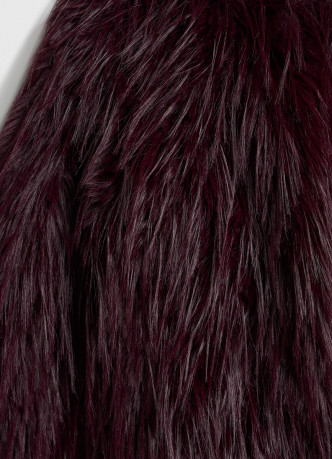 Укороченная шуба из искусственного меха