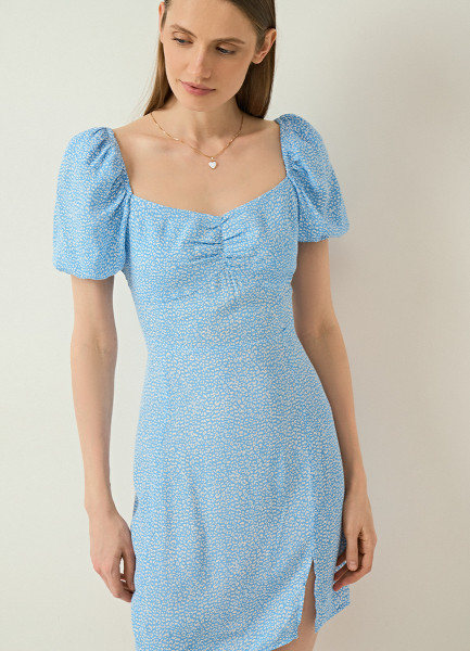 Платье из вискозы, Синий O`Stin LR469GO02-64, размер 46