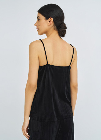 Бархатный топ с кружевом