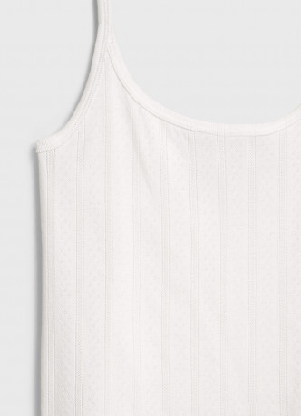 Пижамная майка из ажурного трикотажа