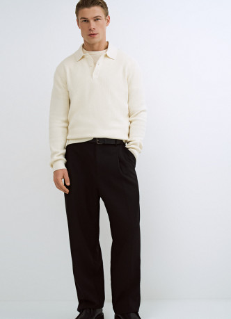 Широкие брюки с ремнём