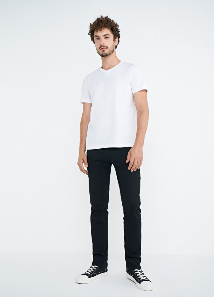 Брюки «5 карманов» Slim из твила