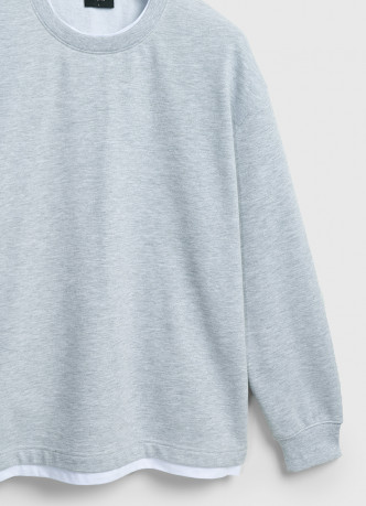 Свитшот с имитацией футболки