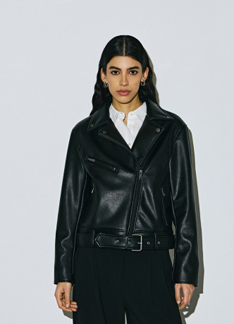 Куртка из искусственной кожи