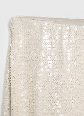 Прямая юбка с пайетками