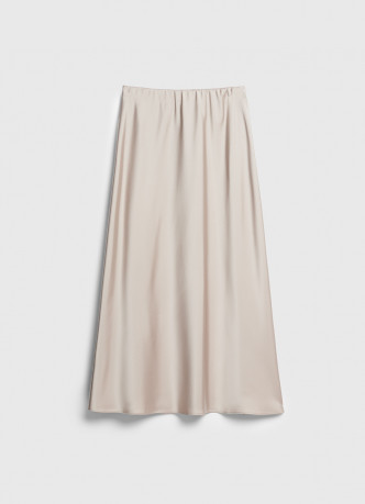 Атласная юбка миди А-силуэта