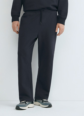 Трикотажные прямые брюки