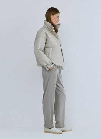 Брюки Baggy из искусственной замши