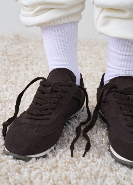 Кроссовки из натуральной замши Коричневый 4999₽