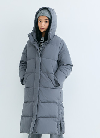 Длинный пуховик для девочек