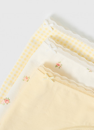 Классические трусы-брифы с принтом, 3 шт.