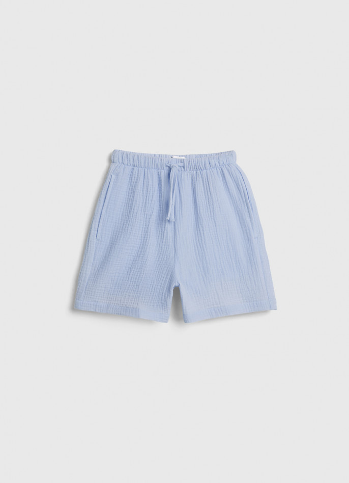 Короткие шорты из муслина для девочек