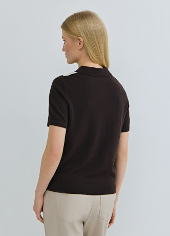 Джемпер поло с ромбами