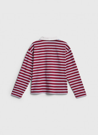 Поло с длинным рукавом для девочек