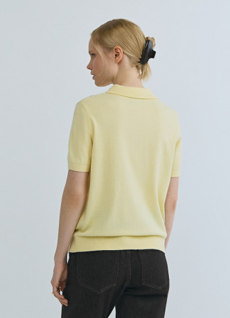 Джемпер поло с ромбами