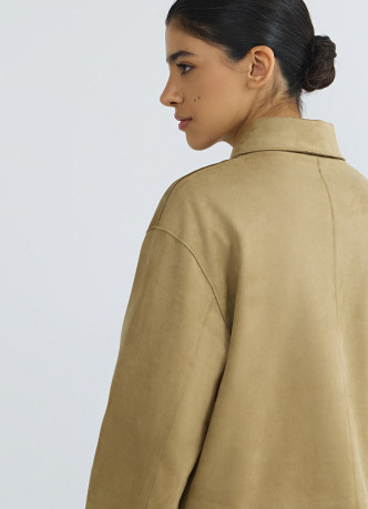 Куртка из искусственной замши