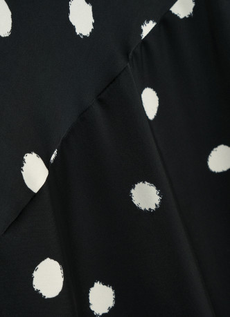 Платье-комбинация в горох