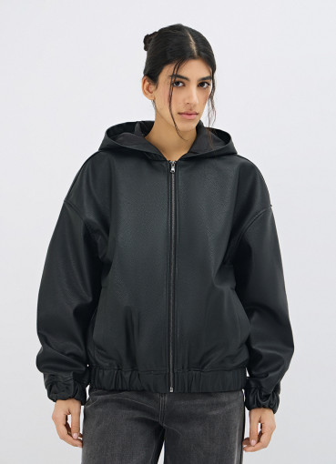 Бомбер из искусственной кожи (LB481FO02-99) купить за 5999 руб. в ...