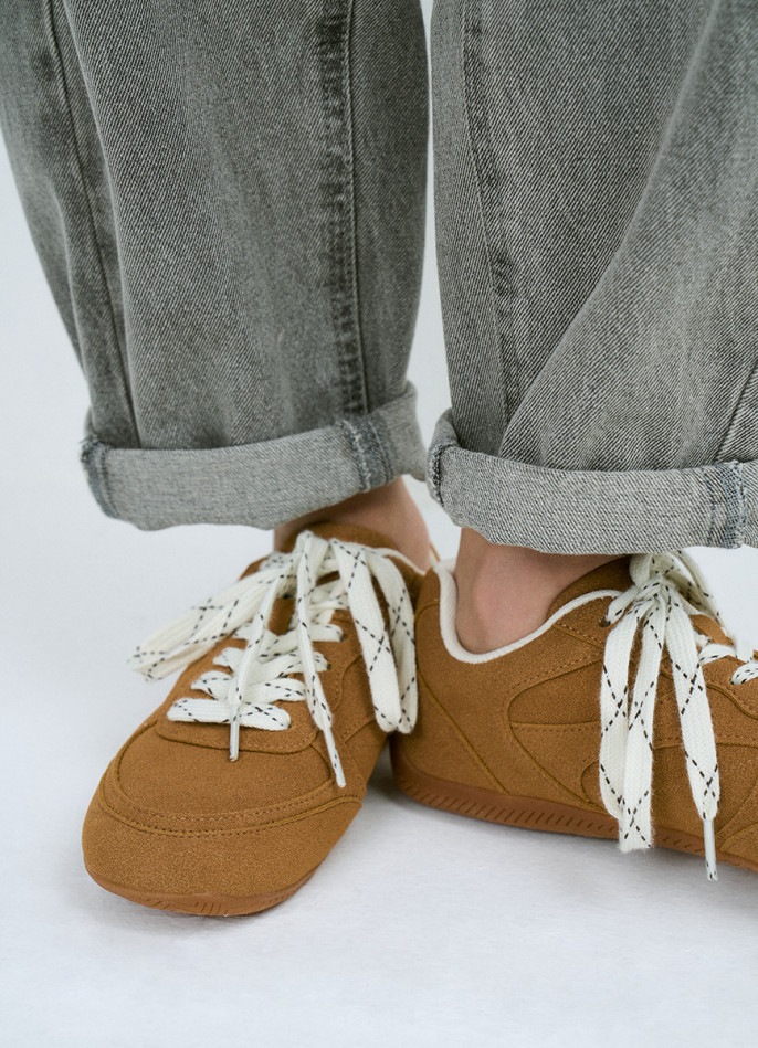 Кеды из искусственной замши для девочек