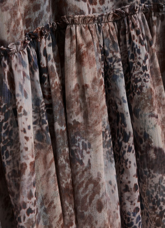 Шифоновое платье с принтом