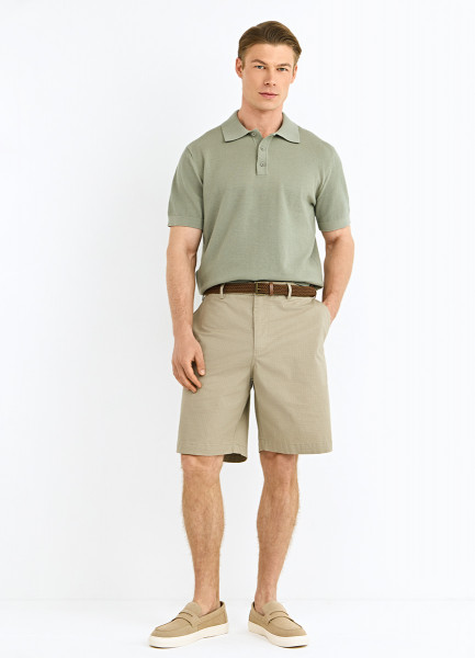 Шорты с ремнём, Бежевый