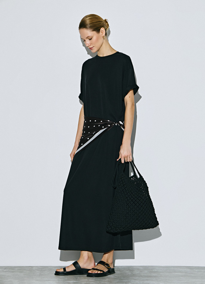 Платье-футболка из вискозы