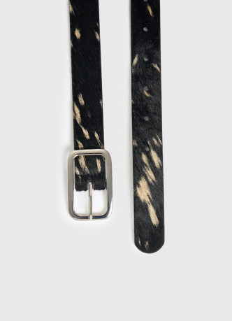 Ремень из натуральной кожи с ворсом