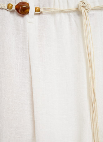 Широкие брюки с поясом